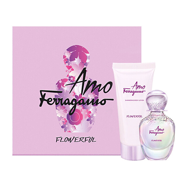 Salvatore Ferragamo Amo Ferragamo Flowerful - EDT 50 ml + tělové mléko 100 ml