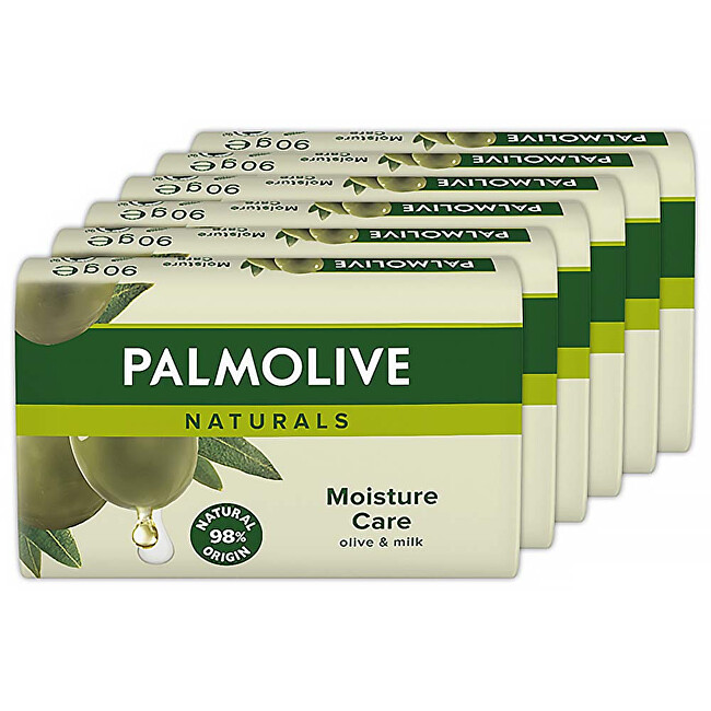 Fotografie Palmolive Tuhé mýdlo Naturals Moisture Care Olive & Milk 6 x 90 g Palmolive A46:168756