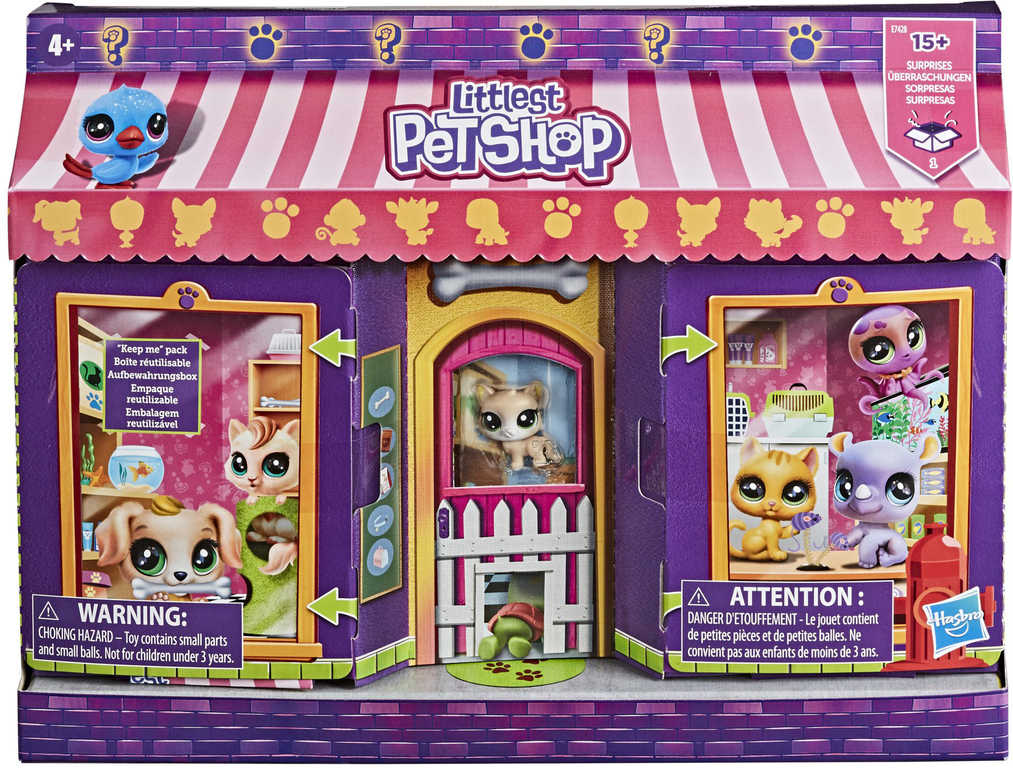 HASBRO LPS Mega set obchod se zvířátky Littlest Pet Shop s doplňky a nálepkami