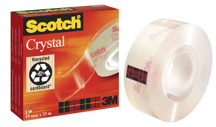 Lepicí páska Scotch Crystal - 19 mm x 33 m