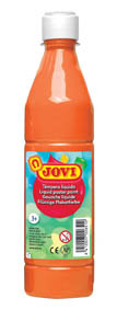 Tekuté temperové barvy JOVI v lahvi - 500 ml / oranžová