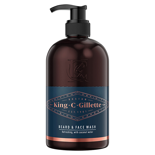 Fotografie Šampon na vousy a obličej King (Beard & Face Wash) 350 ml Gillette A46:208799