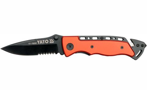 Nůž kapesní s pojistkou černý YATO