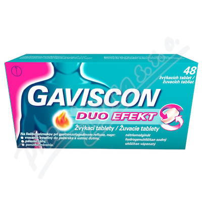 Fotografie GAVISCON DUO EFEKT žvýkací tableta 48