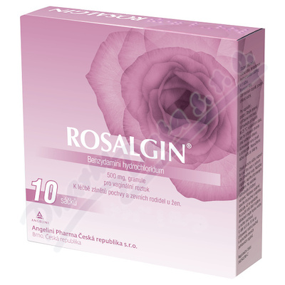 Fotografie Rosalgin 500 mg, granule pro vaginální roztok, sáčky 10 ks