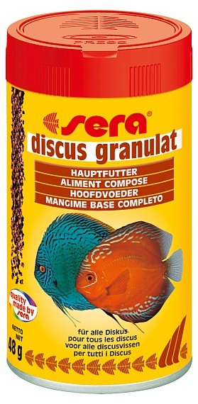 Sera základní krmivo pro terčovce a jiné náročné ryby Discus Granulat 100ml