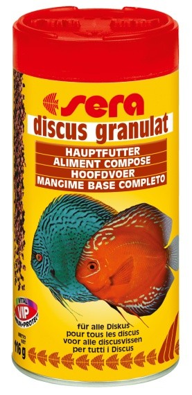 Sera základní krmivo pro terčovce a jiné náročné ryby Discus Granulat 250ml