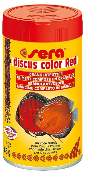 Sera doplňkové krmivo pro terčovce a jiné náročné ryby Discus Color Red 100ml