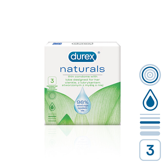 Fotografie Durex Naturals Kondomy 10 ks