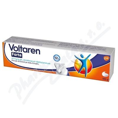 Fotografie Voltaren Forte 20 mg/g gel proti bolesti 180 g