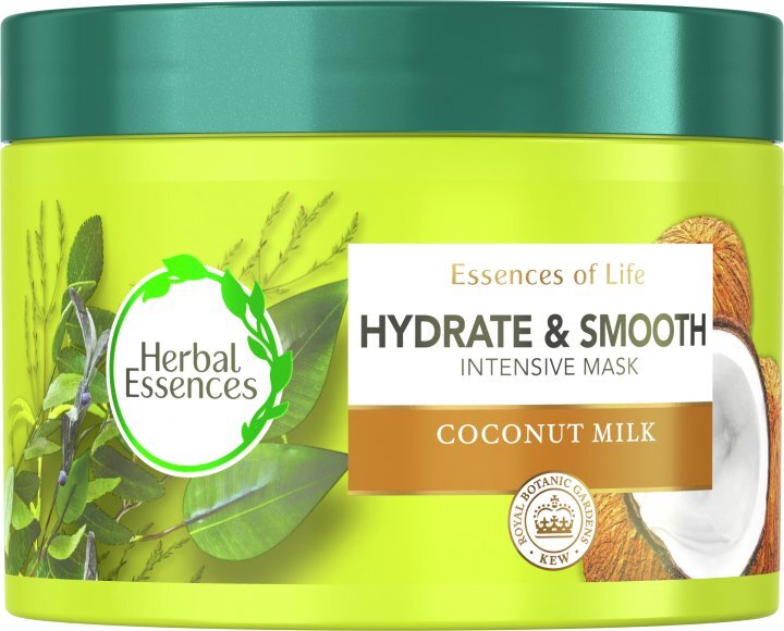 Fotografie Herbal Essences Hydratační koncentrovaná maska na vlasy s kokosovým mlékem 450 ml