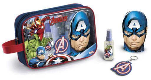 Avengers - EDT 90 ml + pěna do koupele 300 ml + klíčenka + kosmetická taštička