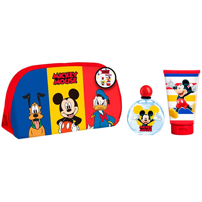 Mickey Mouse - EDT 50 ml + sprchový gel 100 ml + kosmetická taštička