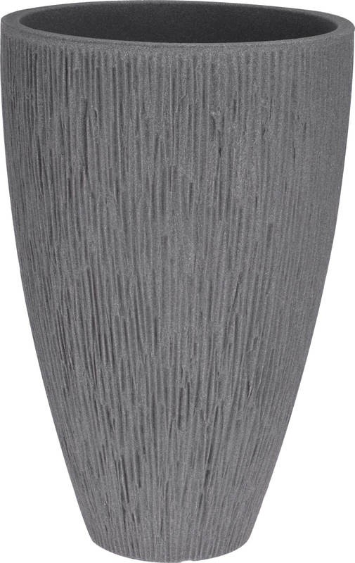 Květináč žebrovaný plastový 40 x 60 cm šedá