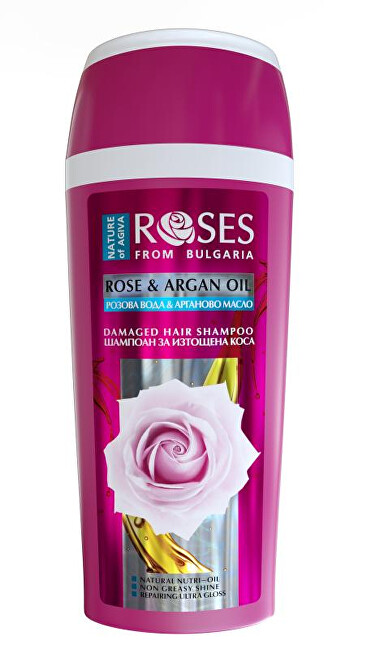 Šampon pro suché a poškozené vlasy Rose and Argan Oil (Damaged Hair Shampoo) 250 ml