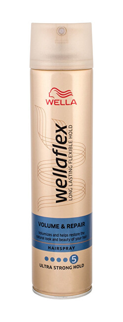 Lak na vlasy s ultra silnou fixaci pro objem vlasů Wellaflex (Volume & Repair Hairspray) 250 ml