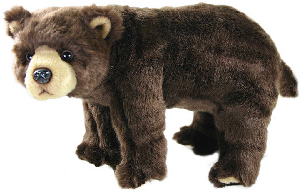 PLYŠ Medvěd hnědý stojící 40cm Eco-Friendly *PLYŠOVÉ HRAČKY*