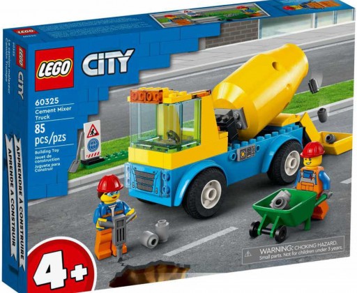 E-shop LEGO CITY Auto náklaďák s míchačkou na beton 60325 STAVEBNICE