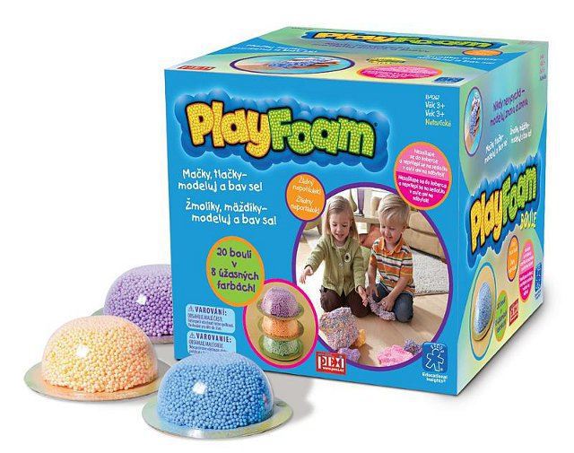PEXI PlayFoam modelína pěnová boule 1ks dětská modelína 8 barev