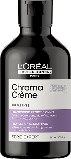 L´Oréal Professionnel Profesionální fialový šampon neutralizující žluté tóny Serie Expert Chroma Crème 300 ml