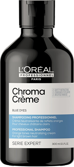 L´Oréal Professionnel	Profesionální modrý šampon neutralizující oranžové tóny Serie Expert Chroma Crème 500 ml