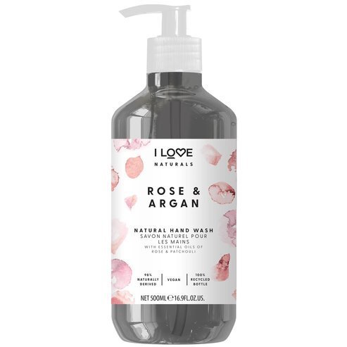 I Love Hydratační tekuté mýdlo na ruce Naturals Rose & Argan 500 ml