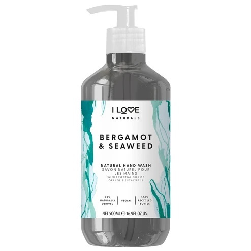 I Love Hydratační tekuté mýdlo na ruce Naturals Bergamot & Seaweed 500 ml