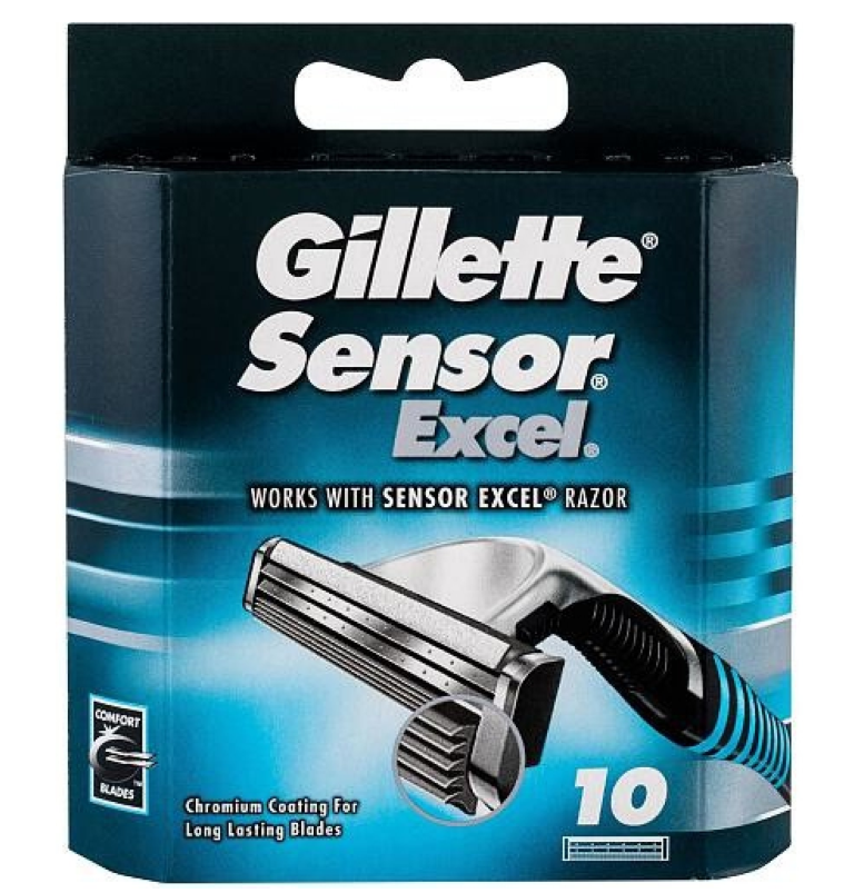Gillette Sensor Excel náhradní hlavice 10 ks
