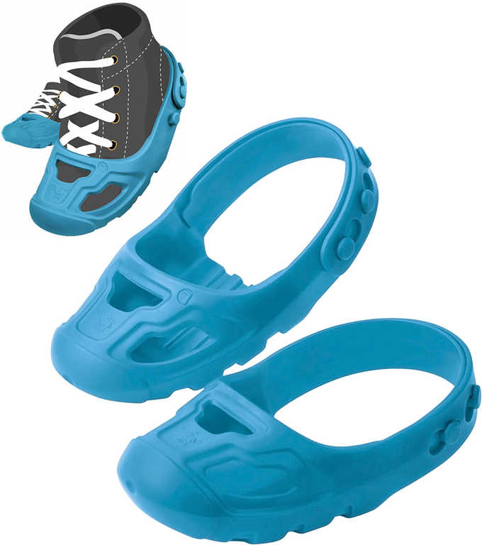 BIG Ochranné dětské návleky na botičky vel.21-27 protiskluzové modré 1 pár