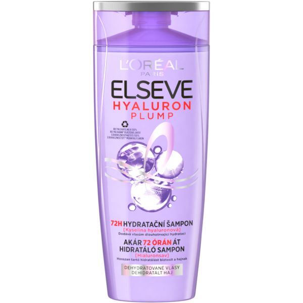 Fotografie L\´Oréal Paris Hydratační šampon s kyselinou hyaluronovou Elseve Hyaluron Plump 72H 250 ml L´Oréal Paris A46:249353