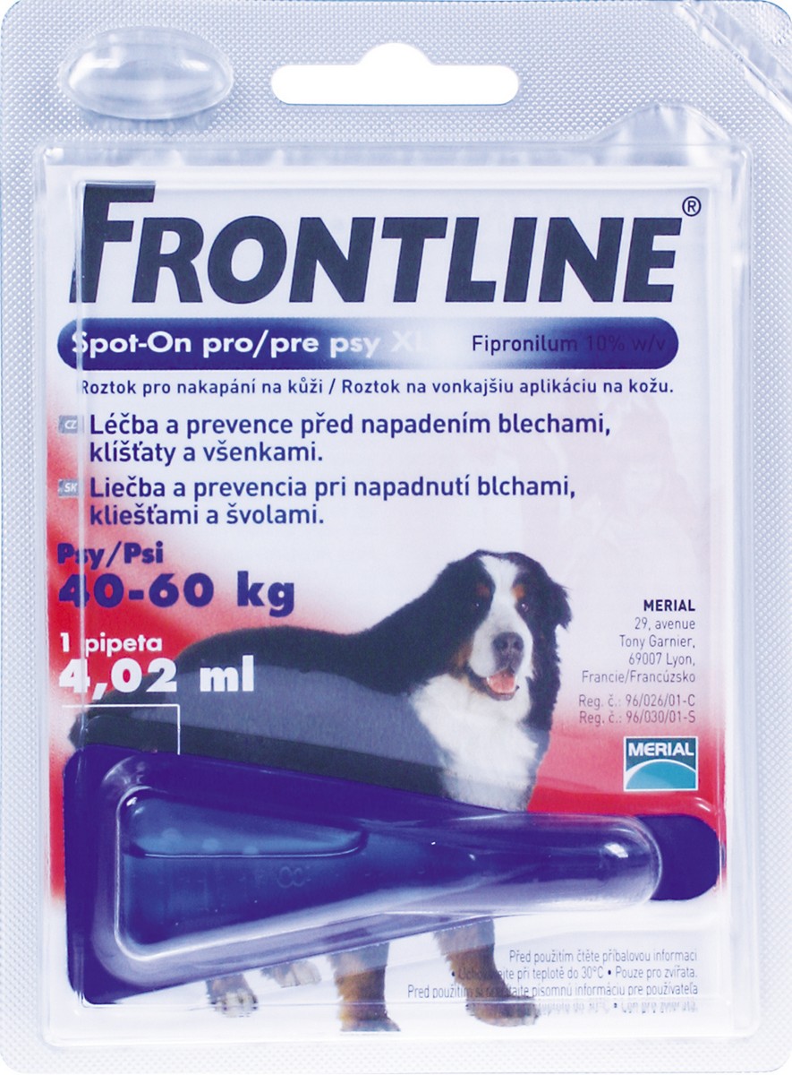 Frontline spot-on pro psy XL (40-60 kg)