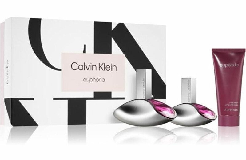 Calvin Klein Euphoria - EDP 100 ml + tělové mléko 100 ml + EDP 30 ml 3 ks