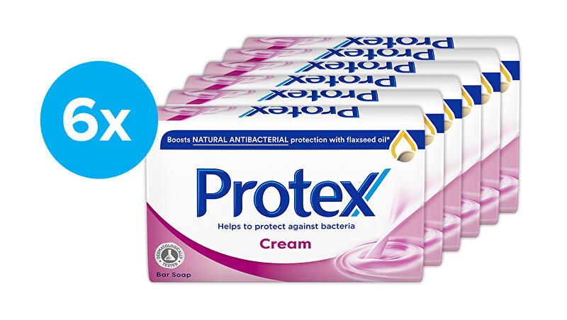 Protex Antibakteriální tuhé mýdlo Cream 6 x 90 g