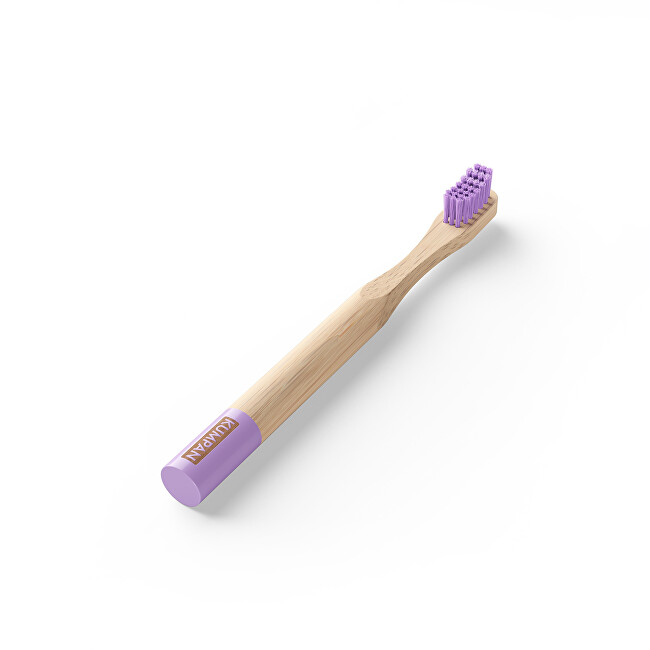 KUMPAN Dětský bambusový zubní kartáček fialový AS05 1 ks