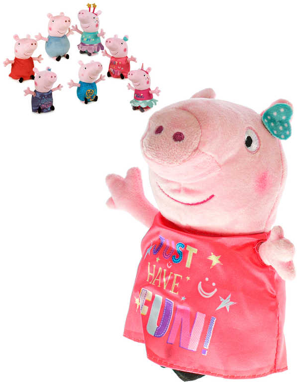 PLYŠ Prasátko Peppa Pig 20cm Happy party 7 druhů *PLYŠOVÉ HRAČKY*