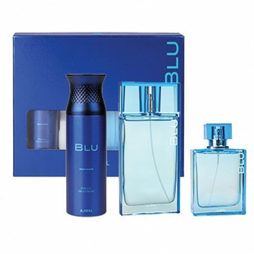 Ajmal Blu - EDP 90 ml + deodorant 200 ml + kolínská voda 100 ml 3 ks