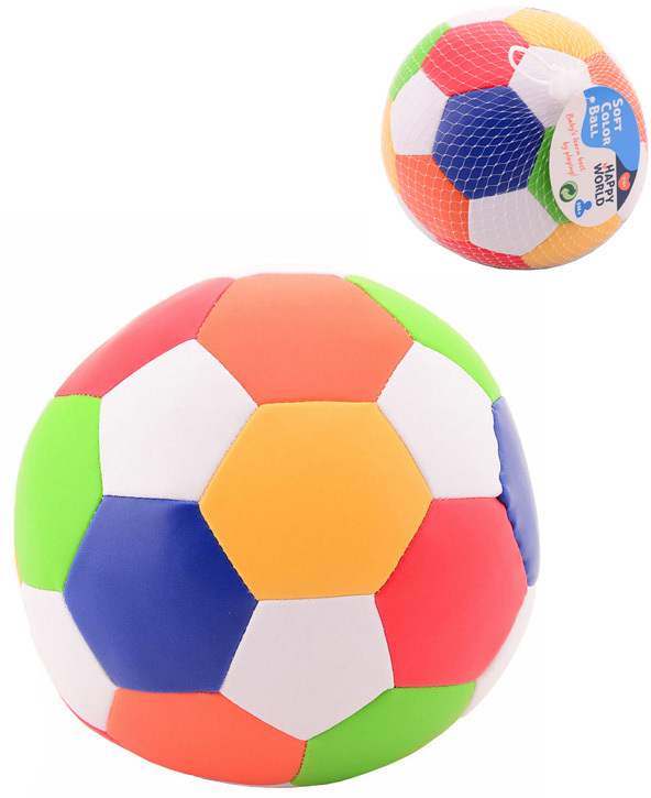 Baby soft míč měkký barevný 14cm balón (kopačák) pro miminko