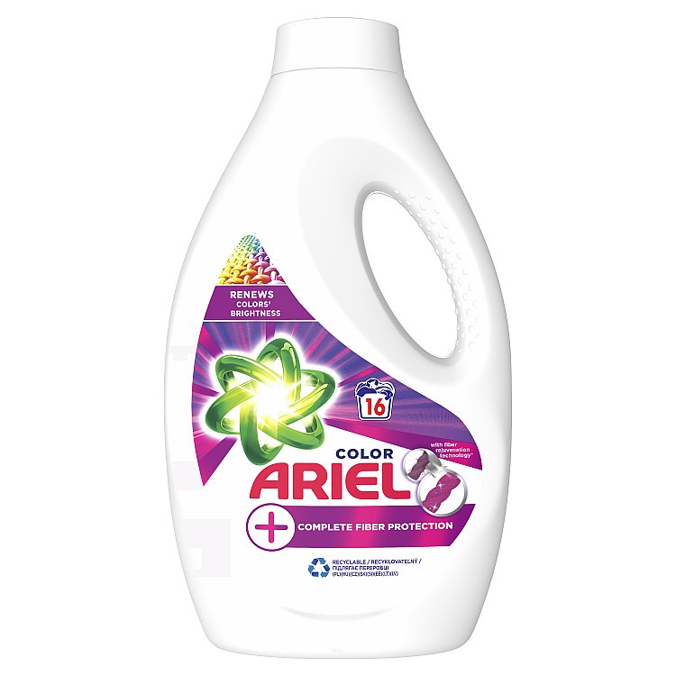 Ariel Fiber Protection prací gel na barevné prádlo, 16 praní 880 ml