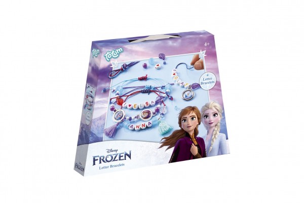 Kreativní sada náramky s písmenky Ledové království/Frozen v krabičce 20x16x3,5cm