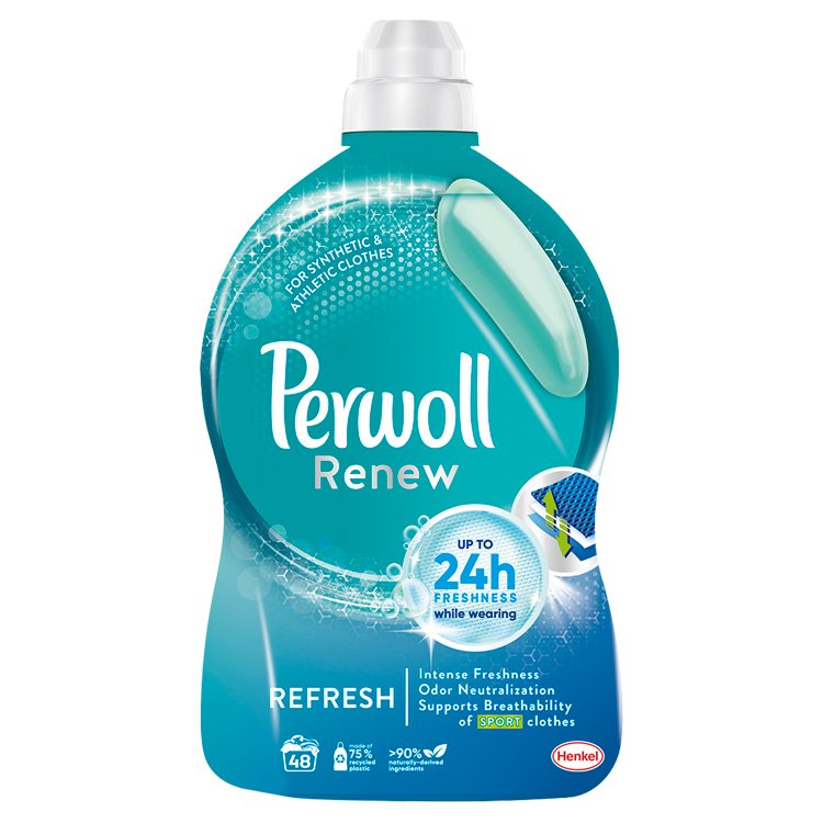Perwoll Renew Refresh & Sport prací gel, 48 praní 2,88 l