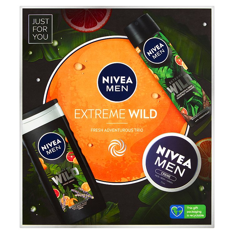 Nivea Men Extreme Wild dárková sada 3 ks