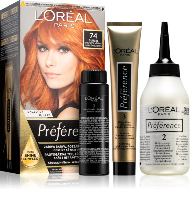L’Oréal Paris Préférence barva na vlasy o odstín intenzivní měděná 74